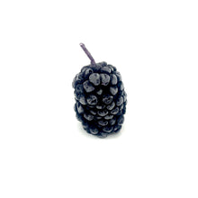 Load image into Gallery viewer, Single birthday candle shaped like a blackberry