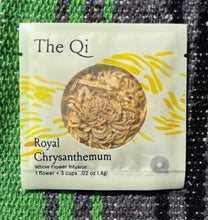 Load image into Gallery viewer, Royal Chrysanthemum whole flower infusion tea bag by The Qi