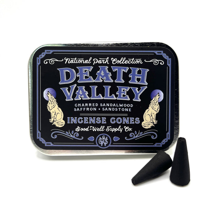 Death Valley incense cones from the National Park Collection of Good + Well Supply Co.