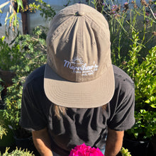 Load image into Gallery viewer, Tan color hat with 'Merrihew's Santa Monica, CA est 1947' in white on the front
