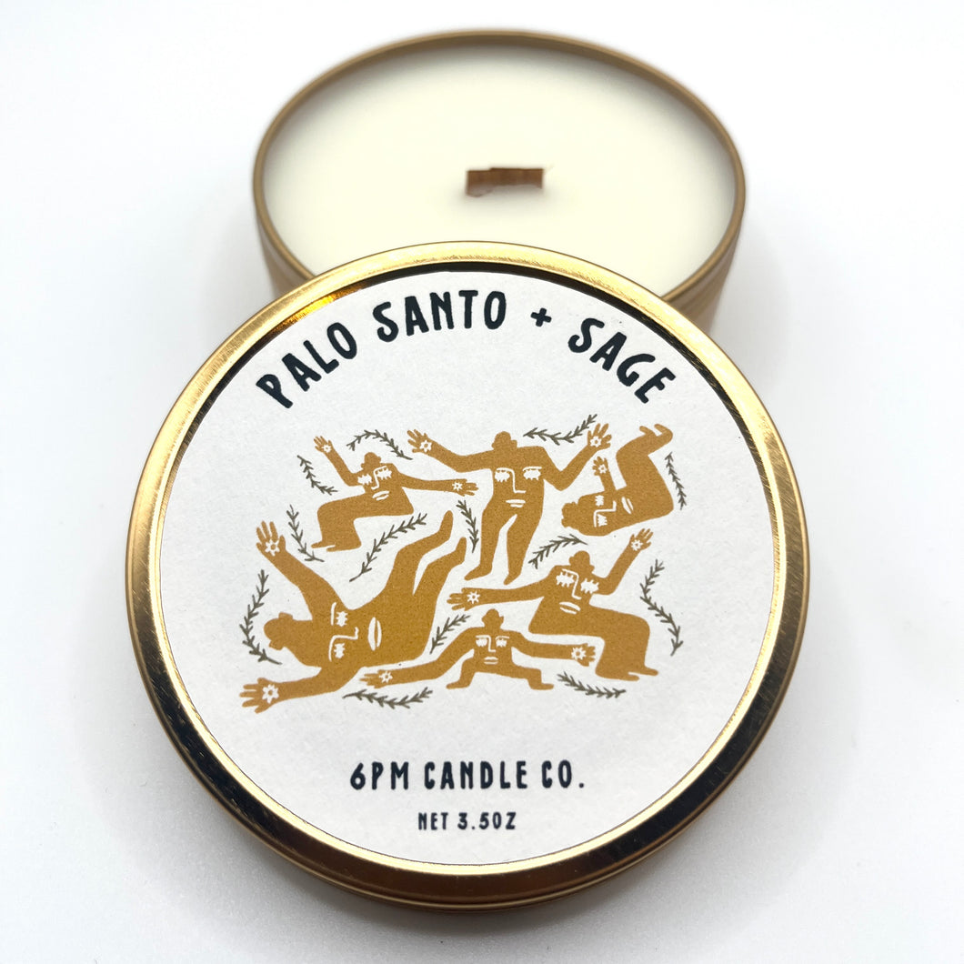 Palo Santo + Sage Travel Candle