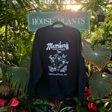 Load image into Gallery viewer, Navy blue crewneck sweatshirt from Merrihew's Sunset Gardens
