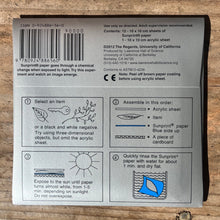 Load image into Gallery viewer, Back instructions of Sunprint Kit by UC Berkeley
