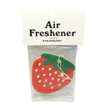Load image into Gallery viewer, Air freshener back shaped like a strawberry and strawberry scented
